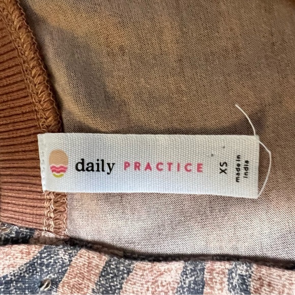 ANTHROPOLOGIE Daily Practice Ruffled Mini Dress Animal Print Brown Size XS - Picture 11 of 14